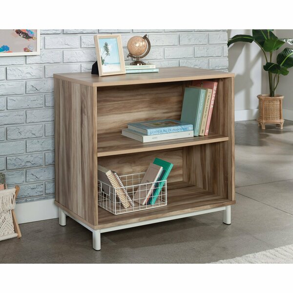 Worksense By Sauder Bergen Circle 2-Shelf Bookcase Ka , One adjustable shelf to accommodate items of various sizes 427466